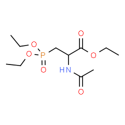 ChemSpider 2D Image | Ethyl N-acetyl-3-(diethoxyphosphoryl)alaninate | C11H22NO6P