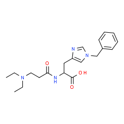 ChemSpider 2D Image | N,N-Diethyl-beta-alanyl-1-benzylhistidine | C20H28N4O3