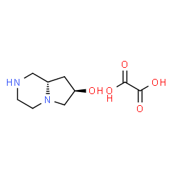 ChemSpider 2D Image | (7R,8aS)-octahydropyrrolo[1,2-a]pyrazin-7-ol oxalate | C9H16N2O5