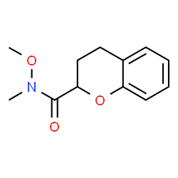 ChemSpider 2D Image | N-Methoxy-N-methyl-2-chromanecarboxamide | C12H15NO3