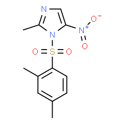 ChemSpider 2D Image | 1-(2,4-Dimethyl-benzenesulfonyl)-2-methyl-5-nitro-1H-imidazole | C12H13N3O4S