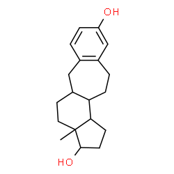 ChemSpider 2D Image | 9,19-Cyclo-9,10-secoandrosta-1,3,5(10)-triene-3,17-diol | C19H26O2