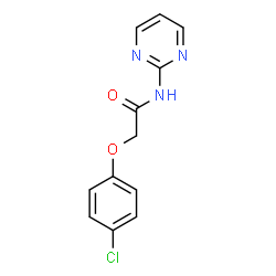 ChemSpider 2D Image | 2-(4-Chlorophenoxy)-N-(2-pyrimidinyl)acetamide | C12H10ClN3O2