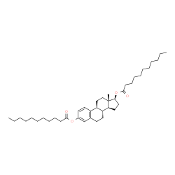 ChemSpider 2D Image | (17beta)-Estra-1(10),2,4-triene-3,17-diyl diundecanoate | C40H64O4