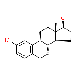 ChemSpider 2D Image | Estra-1,3,5(10)-triene-2,17beta-diol | C18H24O2
