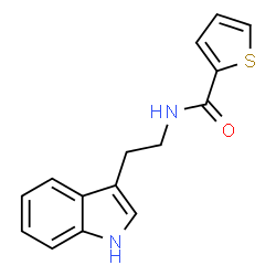 ChemSpider 2D Image | N-[2-(1H-Indol-3-yl)ethyl]-2-thiophenecarboxamide | C15H14N2OS