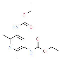 ChemSpider 2D Image | Diethyl (2,6-dimethyl-3,5-pyridinediyl)biscarbamate | C13H19N3O4