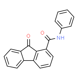 ChemSpider 2D Image | 9-Oxo-N-phenyl-9H-fluorene-1-carboxamide | C20H13NO2