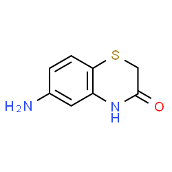 ChemSpider 2D Image | 6-Amino-2H-1,4-benzothiazin-3(4H)-one | C8H8N2OS