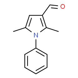 ChemSpider 2D Image | 2,5-DIMETHYL-1-PHENYLPYRROLE-3-CARBOXALDEHYDE | C13H13NO