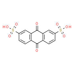 ChemSpider 2D Image | 9,10-Anthraquinone-2,7-Disulfonic Acid | C14H8O8S2