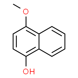 ChemSpider 2D Image | 4-Methoxy-1-naphthol | C11H10O2