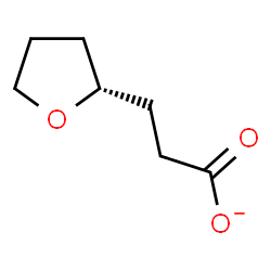 ChemSpider 2D Image | 3-[(2R)-Tetrahydro-2-furanyl]propanoate | C7H11O3