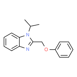 ChemSpider 2D Image | 1-Isopropyl-2-phenoxymethyl-1H-benzoimidazole | C17H18N2O