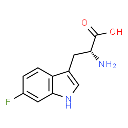 ChemSpider 2D Image | 6-Fluoro-D-tryptophan | C11H11FN2O2