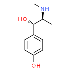 ChemSpider 2D Image | 4-[(1S,2S)-1-Hydroxy-2-(methylamino)propyl]phenol | C10H15NO2