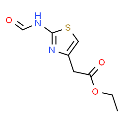ChemSpider 2D Image | ETHYL 2-(FORMYLAMINO)-4-THIAZOLEACETATE | C8H10N2O3S