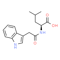 ChemSpider 2D Image | indole-3-acetyl-L-leucine | C16H20N2O3