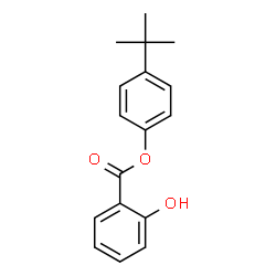 ChemSpider 2D Image | 4-tert-Butylphenyl Salicylate | C17H18O3