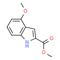 ChemSpider 2D Image | Methyl 4-methoxy-2-indolecarboxylate | C11H11NO3