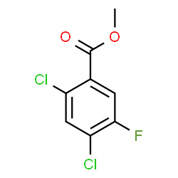 ChemSpider 2D Image | Methyl 2,4-dichloro-5-fluorobenzoate | C8H5Cl2FO2