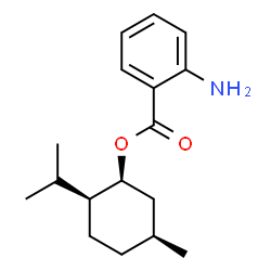 ChemSpider 2D Image | (1S,2S,5S)-2-Isopropyl-5-methylcyclohexyl 2-aminobenzoate | C17H25NO2