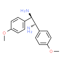 ChemSpider 2D Image | (1R,2R)-1,2-Bis(4-methoxyphenyl)-1,2-ethanediamine | C16H20N2O2