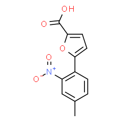 ChemSpider 2D Image | 5-(4-Methyl-2-nitrophenyl)-2-furoic acid | C12H9NO5