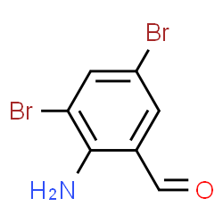 ChemSpider 2D Image | 2-Amino-3,5-dibromobenzaldehyde | C7H5Br2NO