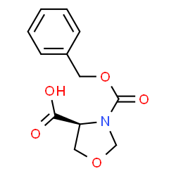 ChemSpider 2D Image | S-N-Benzyloxycarbonyl-oxaproline | C12H13NO5