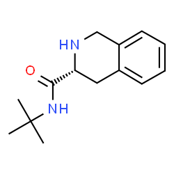 ChemSpider 2D Image | (3R)-N-(2-Methyl-2-propanyl)-1,2,3,4-tetrahydro-3-isoquinolinecarboxamide | C14H20N2O