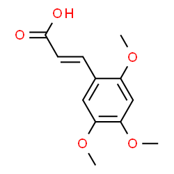 ChemSpider 2D Image | trans-2,4,5-Trimethoxycinnamic acid | C12H14O5