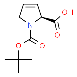 ChemSpider 2D Image | Boc-3,4-dehydro-L-proline | C10H15NO4
