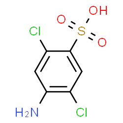 ChemSpider 2D Image | 2,5-Dichlorosulfanilic Acid | C6H5Cl2NO3S