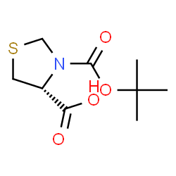 ChemSpider 2D Image | (-)-Boc-L-thioproline | C9H15NO4S
