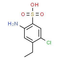 ChemSpider 2D Image | 2-Amino-5-chloro-4-ethylbenzenesulfonic acid | C8H10ClNO3S