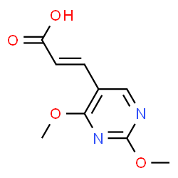 ChemSpider 2D Image | (E)-3-(2,4-Dimethoxypyrimidin-5-yl)acrylic acid | C9H10N2O4