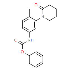 ChemSpider 2D Image | Phenyl [4-methyl-3-(2-oxo-1-piperidinyl)phenyl]carbamate | C19H20N2O3