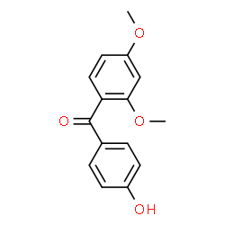 ChemSpider 2D Image | 2,4-dimethoxy-4hydroxybenzophenone | C15H14O4