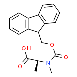 ChemSpider 2D Image | FMOC-N-ME-ALA-OH | C19H19NO4