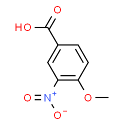 ChemSpider 2D Image | 4-Methoxy-3-nitrobenzoic acid | C8H7NO5