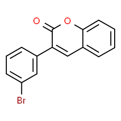 ChemSpider 2D Image | 3-(3-Bromophenyl)-2H-chromen-2-one | C15H9BrO2