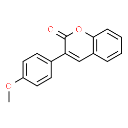 ChemSpider 2D Image | 3-(4-Methoxyphenyl)-2H-chromen-2-one | C16H12O3