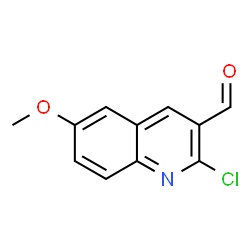 ChemSpider 2D Image | 2-Chloro-6-methoxy-3-quinolinecarbaldehyde | C11H8ClNO2