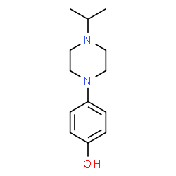 ChemSpider 2D Image | 4-(4-Isopropyl-1-piperazinyl)phenol | C13H20N2O
