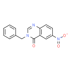 ChemSpider 2D Image | 3-Benzyl-6-nitro-4(3H)-quinazolinone | C15H11N3O3