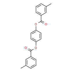ChemSpider 2D Image | 1,4-Phenylene bis(3-methylbenzoate) | C22H18O4