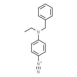 ChemSpider 2D Image | 4-[Benzyl(ethyl)amino]benzenediazonium | C15H16N3