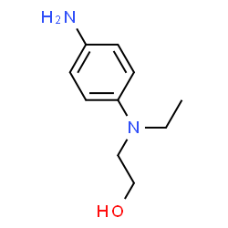 ChemSpider 2D Image | 2-((4-aminophenyl)(ethyl)amino)ethanol | C10H16N2O