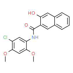 ChemSpider 2D Image | 5'-Chloro-3-hydroxy-2',4'-dimethoxy-2-naphthanilide | C19H16ClNO4